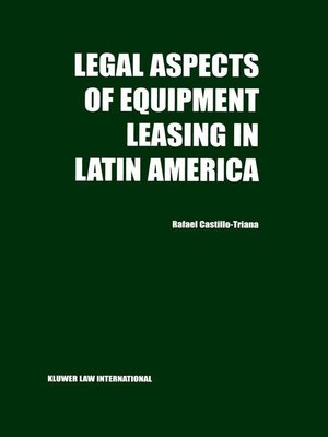 cover image of Legal Aspects of Equipment Leasing in Latin America